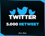 ⭐[KALİTELİ] TWİTTER 5000 GERÇEK RETWEET⭐