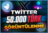 ⭐[Kaliteli] Twitter 50.000 Türk Görüntülenme ⭐