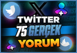 ⭐[Kaliteli] Twitter 75 Gerçek Yorum ⭐