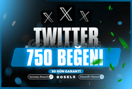 ✨[KALİTELİ] TWİTTER 750 BEĞENİ ✨