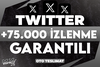 ⭐[KALİTELİ] TWİTTER +75.000 İZLENME GARANTİLİ⭐