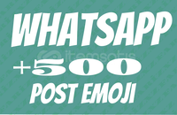 ✅ KALİTELi WHATSAPP +500 POST EMOJI TEPKI✅