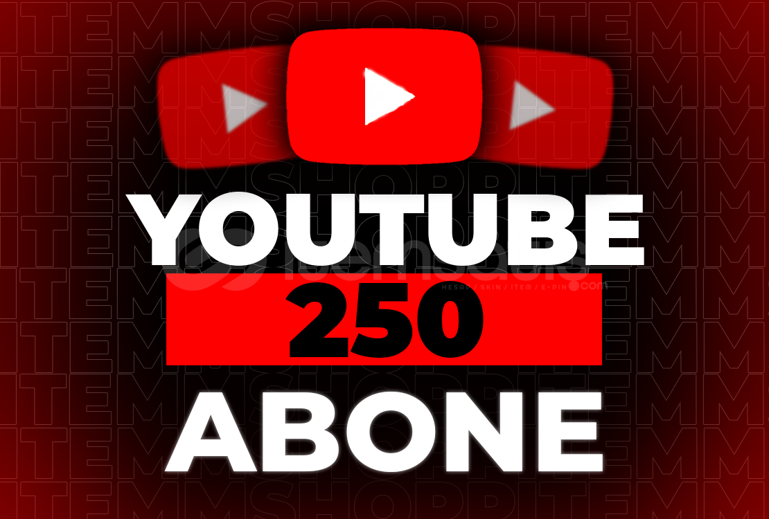 ⭐(KALİTELİ) YOUTUBE 250 ABONE / DESTEK⭐ ⭐(KALİTELİ) YOUTUBE 250 ABONE / DESTEK⭐