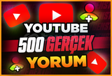 ⭐[Kaliteli] Youtube 500 Gerçek Yorum ⭐
