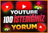 ⭐[Kaliteli] Youtube 100 İstediğiniz Yorum ⭐