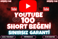 ⭐️[KALİTELİ] YOUTUBE 100 SHORT BEĞENİ⭐️