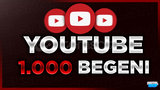 ⭐[KALİTELİ] YOUTUBE 1000 BEĞENİ⭐