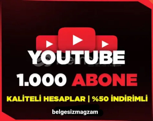 Youtube 1000 takipçi kaliteli data Youtube 1000 takipçi kaliteli data
