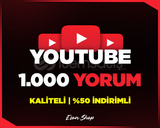 ⭐[KALİTELİ] YOUTUBE 1000 GERÇEK YORUM⭐