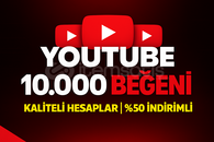 ⭐[KALİTELİ] YOUTUBE 10.000 GERÇEK BEĞENİ⭐