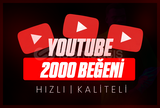 ⭐[KALİTELİ] YOUTUBE 2000 BEĞENİ + GARANTİ