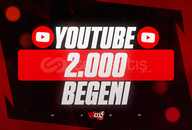 ⭐[KALİTE] Youtube 2000 Gerçek Beğeni