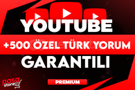 ⭐[KALİTELİ] YOUTUBE 250 ÖZEL CUSTOM TÜRK YORUM ⭐