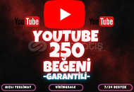 ⭐️[KALİTELİ] YOUTUBE 250 GERÇEK BEĞENİ⭐️