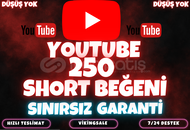 ⭐️[KALİTELİ] YOUTUBE 250 SHORT BEĞENİ⭐️