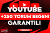 ⭐[KALİTELİ] YOUTUBE +250 YORUM BEĞENİ ⭐