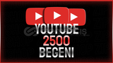 ⭐|KALİTELİ]⭐YOUTUBE 2500 GERÇEK BEĞENİ