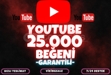 ⭐️[KALİTELİ] YOUTUBE 25.000 GERÇEK BEĞENİ⭐️