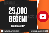 ⭐[KALİTELİ] YOUTUBE 25000 GERÇEK BEĞENİ⭐