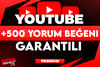 ⭐[KALİTELİ] YOUTUBE +500 YORUM BEĞENİ ⭐