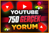 ⭐[Kaliteli] Youtube 750 Gerçek Yorum ⭐