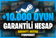 KAMPANYA | +10.000 Oyunlu Steam Hesabı