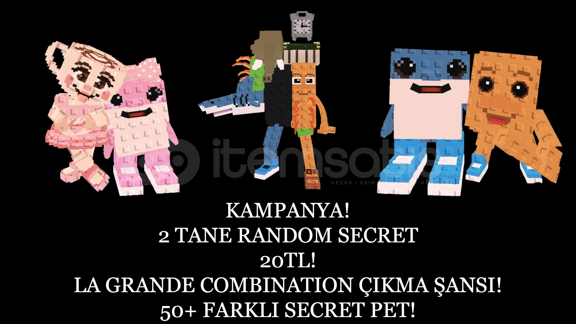 (KAMPANYA) 2 TANE RANDOM SECRET 20TL (KAMPANYA) 2 TANE RANDOM SECRET 20TL