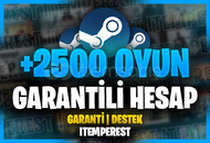 KAMPANYA | +2.500 Oyunlu Steam Hesabı