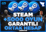 ✅ KAMPANYA | +5.000 Oyunlu Steam Hesabı ⭐ 