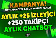 ⭐ [SINIRLI KAMPANYA!] AYLIK KİCK YAYINCI PAKETİ!