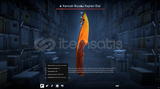 Kancalı Bıçak Kaplan Dişi Gut Knife Tiger Tooth