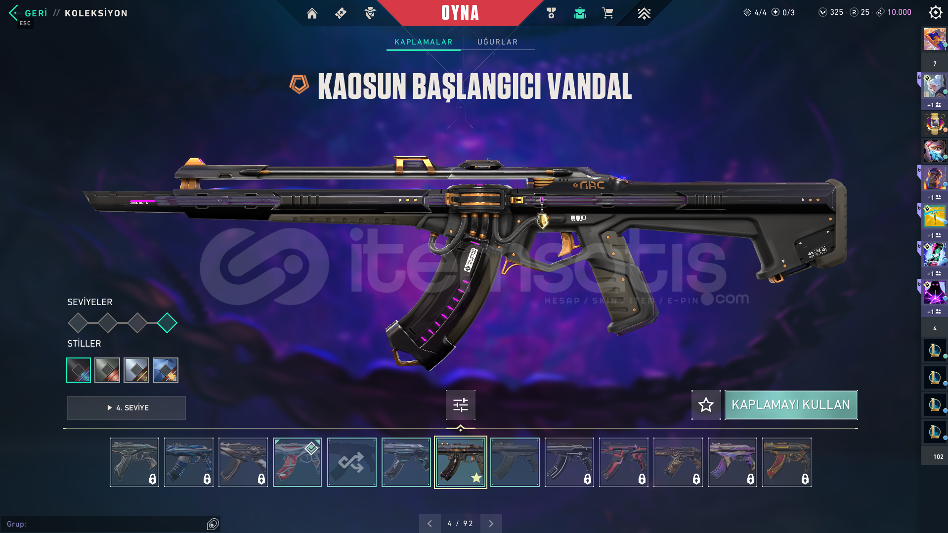 KAOS SET GAİA VANDAL TR MAİLLİ HESAP KAOS SET GAİA VANDAL TR MAİLLİ HESAP