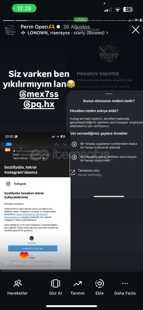 Kapanan Hesaplarınız Açılır! Kapanan Hesaplarınız Açılır!