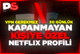 ⭐KAPANMAYAN⭐4K KİŞİYE ÖZEL NETFLİX PROFİLİ TR