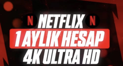 KAPANMAYAN NETFLİX HESABI 1 AYLIK FULL HD STOK