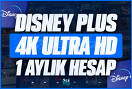 ✅[REKLAMSIZ]✅ 4K ULTRA HD Disney Plus 1 Aylık⭐