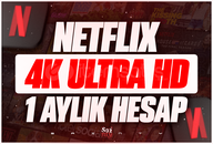 ✅[KAPANMAZ]✅ 4K ULTRA HD Netflix 1 Aylık⭐