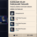 KARMAŞIK SİLAH PARÇALARI TASLAĞI