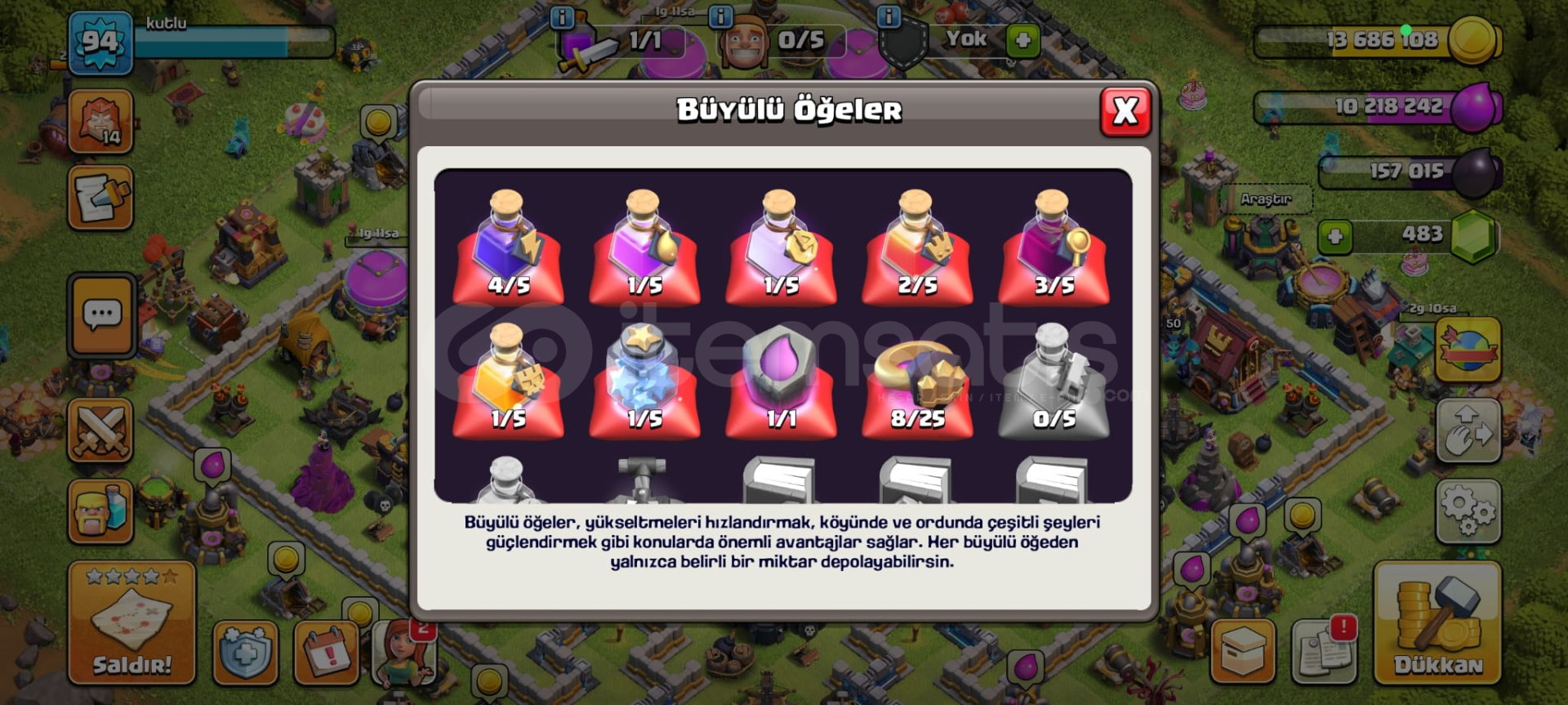 Satılık Clash of Clans Ve Clash Royale Hesabı Satılık Clash of Clans Ve Clash Royale Hesabı