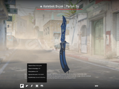 Kelebek Bıçak Parlak Su Görevde Kullanılmış