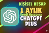 ✅ [Kendi Hesabına] 1 Aylık ChatGPT Plus