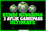 ⭐Kendi Hesabına 3 Aylık Xbox Gamepass Ultimate⭐