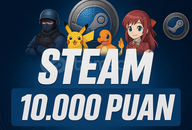 ⭐️[KENDİ HESABINA] Steam 10.000 Puan