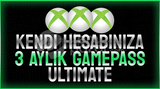 ⭐Kendi Hesabına Xbox 3 Aylık Ultimate⭐