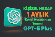 Kendi Hesabınıza - 1 Aylık ChatGPT-5 Plus