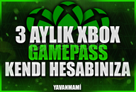 ⭐ 3 Aylık Xbox Gamepass