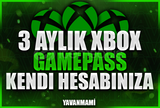 ⭐ [Kendi Hesabınıza] 3 Aylık Xbox Gamepass