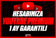 ⭐KENDİ HESABINIZA 1 AYLIK YOUTUBE PREMİUM⭐