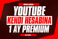 ⭐[KENDİ HESABINIZA] 1 AYLIK YOUTUBE PREMİUM⭐