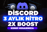 [KENDİ HESABINIZA] 3 AYLIK 2X BOOSTLU NİTRO